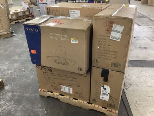 Lot of (12) Range Hoods - Mixed Conditions - Lot 82JF