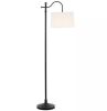 Hampton Bay Carver 58 in. Black Downbridge Floor Lamp - Thumbnail 1