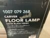 Hampton Bay Carver 58 in. Black Downbridge Floor Lamp - Thumbnail 5