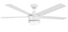 Home Decorators Collection Merwry 52 in. Intergrated LED Matte White Ceiling Fan With Light And Remote Control - Thumbnail 1