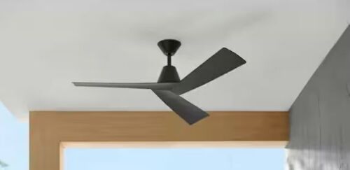 Home Decorators Collection Easton 52 in. Indoor/Outdoor Matte Black with Matte Black Blades Ceiling Fan with Remote Included - Lot 403JF