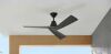Home Decorators Collection Easton 52 in. Indoor/Outdoor Matte Black with Matte Black Blades Ceiling Fan with Remote Included - Thumbnail 1