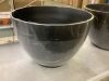 Lot of (2) Decatur Large Black Resin Lightweight Round Planter with Optional Drainage Holes (22 in. L x 22 in. W x 15.75 in. H) - Thumbnail 2