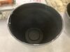 Lot of (2) Decatur Large Black Resin Lightweight Round Planter with Optional Drainage Holes (22 in. L x 22 in. W x 15.75 in. H) - Thumbnail 3