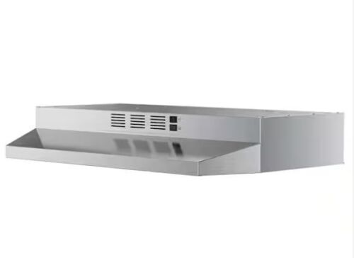 VIKIO 24 in. 300 CFM Ductless Convertible Under Cabinet Range Hood in Stainless Steel with LED, 2-Way Venting and Filters - Lot 416JF