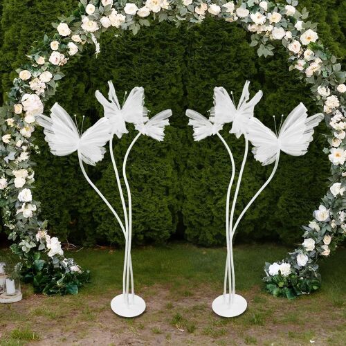 5.25' Giant Butterfly Decoration with Standing Base, 2 Pack - Lot 414