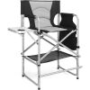26" Tall Directors Chair Folding with Side Table - Thumbnail 1