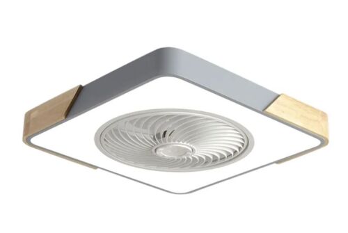 Lot of (2) 22" Modern Low Profile Ceiling Fan with Light and Remote Control - Lot 408