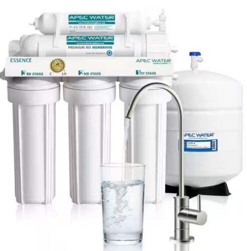 APEC Water Systems Essence Premium Quality 5-Stage Under-Sink Reverse Osmosis Drinking Water Filter System - Lot 58JF