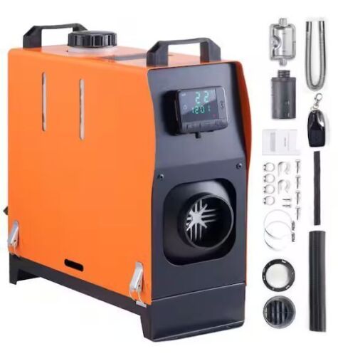 VEVOR 27,296 BTU Diesel Heater 12-Volt 8KW with LCD Remote Control - Lot 59JF