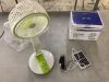 Rechargeable Folding Fan with LED Light - Thumbnail 5