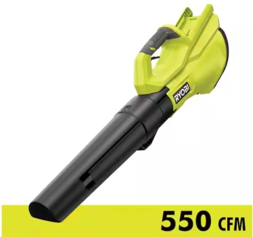 Ryobi 40V 120 MPH 550 CFM Cordless Battery Leaf Blower (Tool Only) - Lot 32JF
