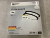 Commercial Electric 2-Pack 15 in. Matte Black New Ultra-Low Profile Integrated LED Flush Mount 5CCT - Thumbnail 1
