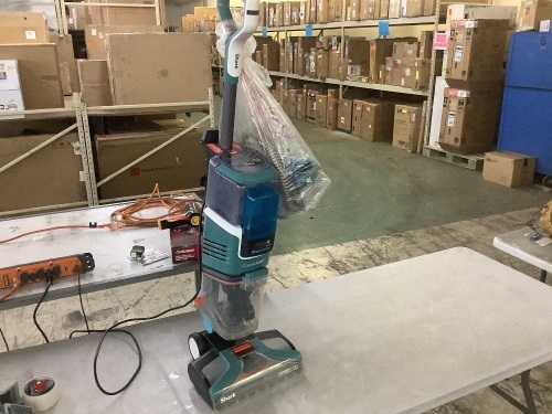 Shark CarpetXpert Upright Deep Carpet Cleaner Corded with StainStriker and Shampooer for Pets in Gray - Brush is Jammed, Shuts Off - Lot 442JF