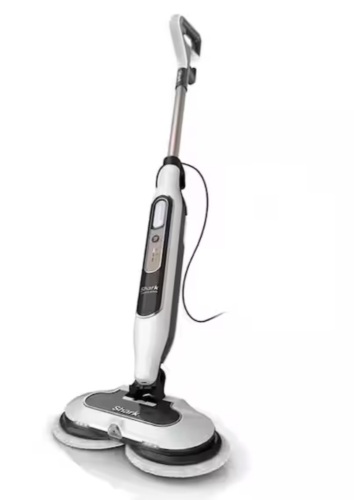 Shark Steam and Scrub Corded Steam Mop and Cleaner for Hard Floors White with Steam Blaster Technology - Lot 490JF