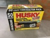 Husky 42 Gal. Heavy-Duty Contractor Clean-Up Bags with 20% PCR (50-Count) - Thumbnail 2