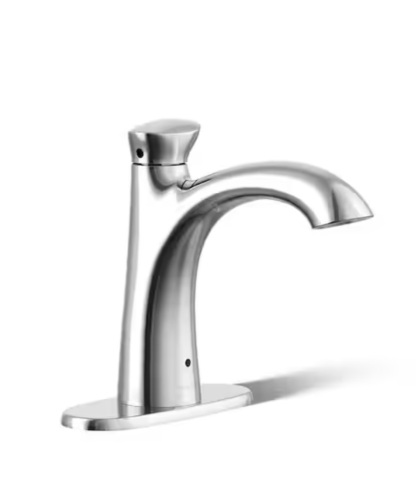 KOHLER Willamette Battery Powered Touchless Single Hole Bathroom Faucet in Polished Chrome - Lot 142JF