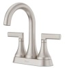 Pfister Vedra 4 in. Centerset Double Handle Bathroom Faucet in Spot Defense Brushed Nickel - Thumbnail 1