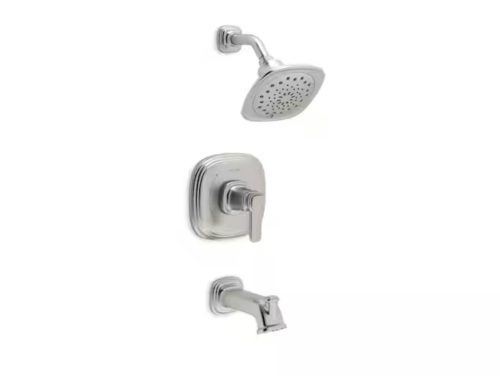 KOHLER Numista Single-Handle 3-Spray Wall-Mount Tub and Shower Faucet in Vibrant Brushed Nickel - Lot 146JF