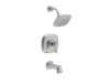 KOHLER Numista Single-Handle 3-Spray Wall-Mount Tub and Shower Faucet in Vibrant Brushed Nickel - Thumbnail 1