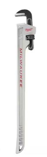 Milwaukee 10 in. Aluminum Pipe Wrench with Power Length Handle - Lot 147JF