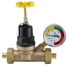 Apollo 3/4 in. Bronze Double Union PEX-B Water Pressure Regulator with Gauge - Thumbnail 1