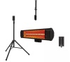 HEAT STORM Tradesman 1500-Watt Electric Indoor/Outdoor Quartz Infrared Portable Space Heater w/Tripod Wall and Ceiling Mount, Black - Thumbnail 1