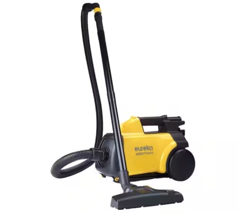 Eureka Mighty Mite Bagged Corded with Standard Filter for Carpets & Hard Floors in Yellow, Canister Vacuum - Lot 242JF