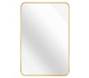 Huovtr Ta. 24 in. W x 32 in. H Gold Rectangle Framed Mirror - Thumbnail 1