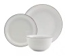 Tabletops Gallery Farmhouse 12-Piece White Dinnerware Set (Service for 4) - Thumbnail 1