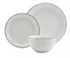 Tabletops Gallery Farmhouse 12-Piece White Dinnerware Set (Service for 4) - Thumbnail 1