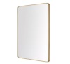 StyleWell Medium Modern Rectangular Gold Framed Mirror with Rounded Corners (22 in. W x 32 in. H) - Thumbnail 1
