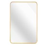 24 in. W x 32 in. H Gold Rectangle Framed Mirror - Thumbnail 1