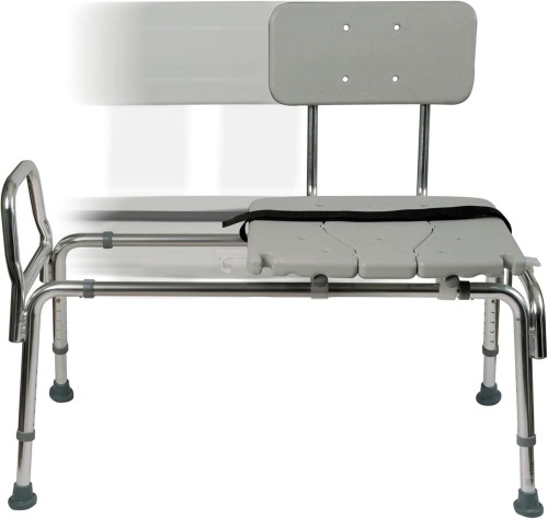 DMI Tub Transfer Bench and Shower Chair with Non Slip Aluminum Body - Lot 467
