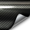 VVIVID Epoxy High Gloss Black Carbon Vinyl Automotive Wrap Film - Thumbnail 1