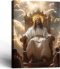 Jesus Sitting on the Throne Canvas Wall Art 16" x 24" - Thumbnail 1