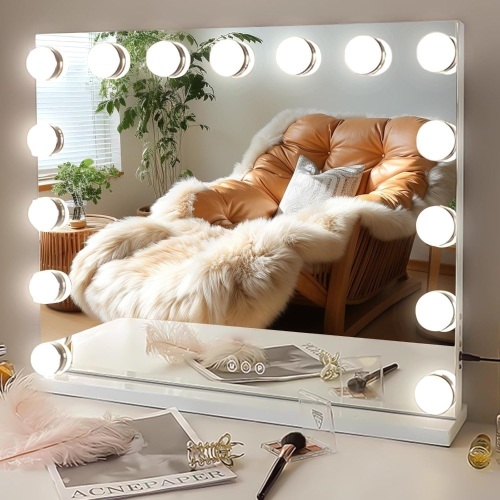 22.8" x 18.2" Hollywood Vanity Mirror with Lights - Lot 387