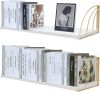 White Floating Shelves, 23.5" x 7.87", Set of 2 - Thumbnail 1