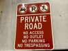 Private Road Sign, 24" x 18" - Thumbnail 1