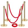 4 Gold Stanchion Posts & 3 Ropes - Thumbnail 1