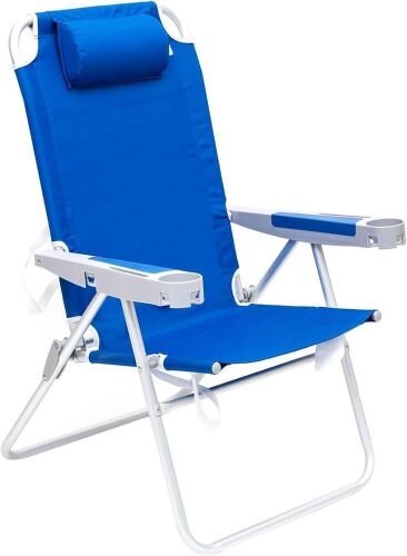 SUNNYFEEL Oversized Tall Folding Beach Chair - Lot 374