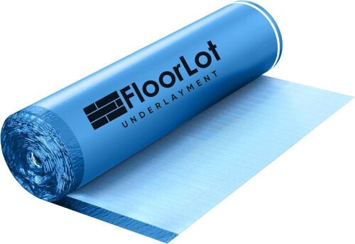 BlueStep Underlayment with Moisture Barrier for Laminate and Wood Floors, (200 sq.ft Roll) - Lot 175