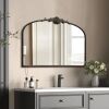 Baroque Traditional Ornate Arched Wall Mirror, 32" x 24" - Thumbnail 1