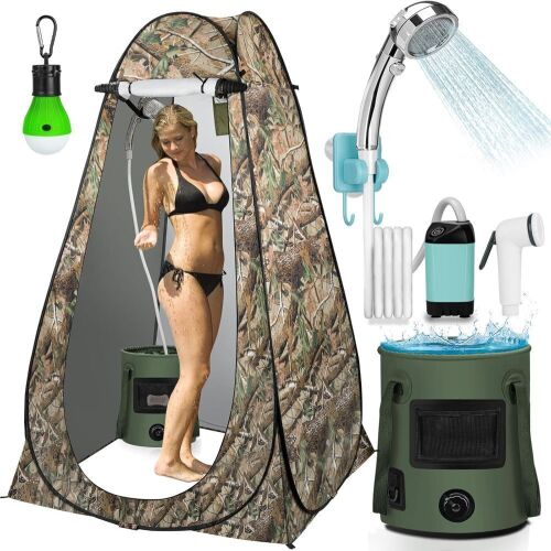 Portable Camping Shower Tent Kit - Lot 471