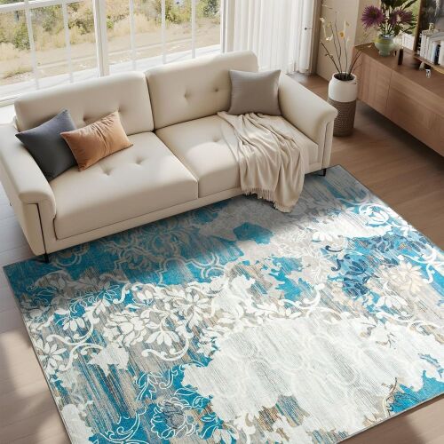 Abstract Washable Area Rug, 9 x 12 - Lot 276