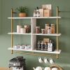 Wall Mounted Floating Pipe Shelving 3 Tier 41.5" - Thumbnail 1