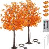 6FT Artificial Lighted Maple Tree, 2 Pack - Thumbnail 1