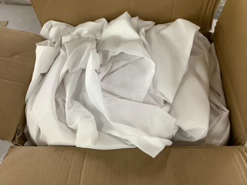 White Rectangle Tablecloth, 60" x 102", 12 Pack - Lot 497
