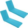 Outdoor Chaise Lounge Cushions, Set of 2 - Thumbnail 1