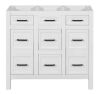 ModernLuxe 36inch White Bathroom Vanity without Top - Thumbnail 1
